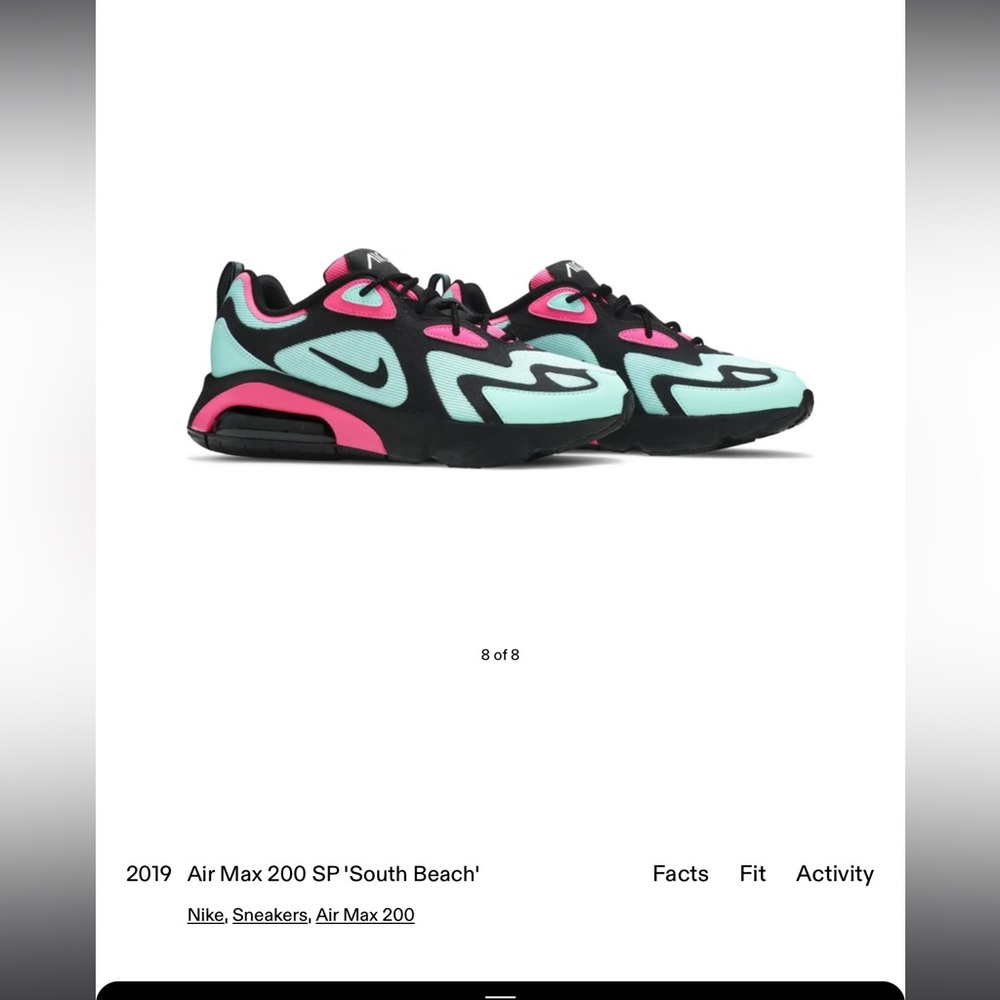 2019 Airmax 200 SP’ , men’s size 8